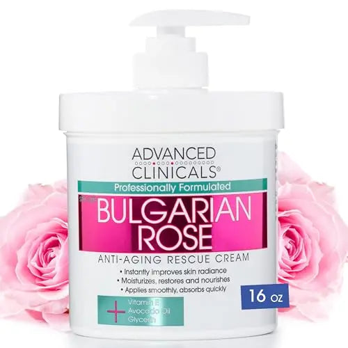 Advanced Clinicals Bulgarian Rose Anti Aging Vitamin E Moisturizer Body Lotion & Face Advanced ClinicalsAU supplements