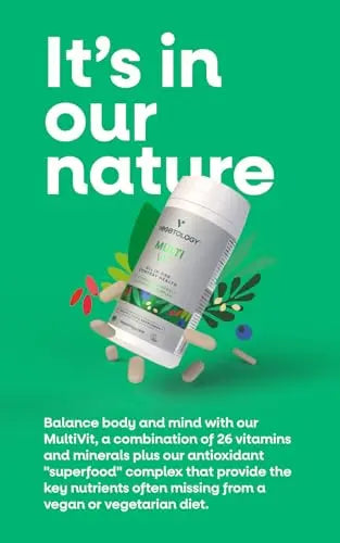 Vegetology MultiVit Vegan Multivitamins w/26 Vitamin & Mineral Supplements Vegetology Au supplements