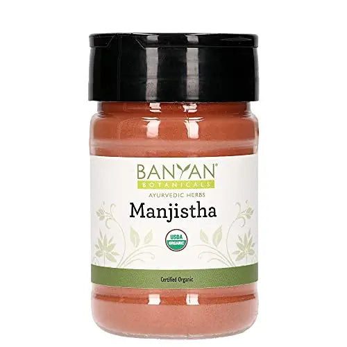 Banyan Botanicals Manjistha Powder, Spice Jar - USDA Organic - Rubia cordifolia - Cleanses Banyan BotanicalsAU supplements
