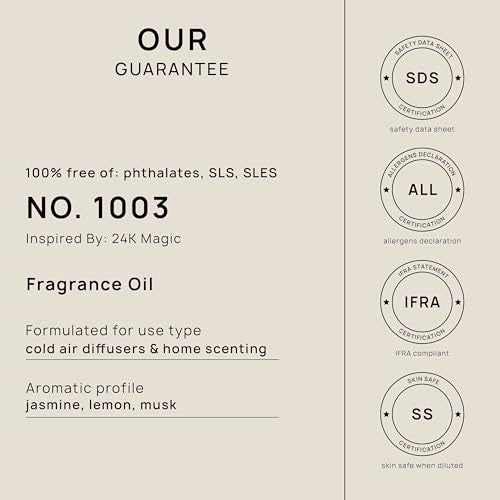 VINEVIDA [4 Fl Oz] Scent NO. 1003 Fragrance Oil for Cold Air Diffusers, Aromatic VINEVIDA Au supplements