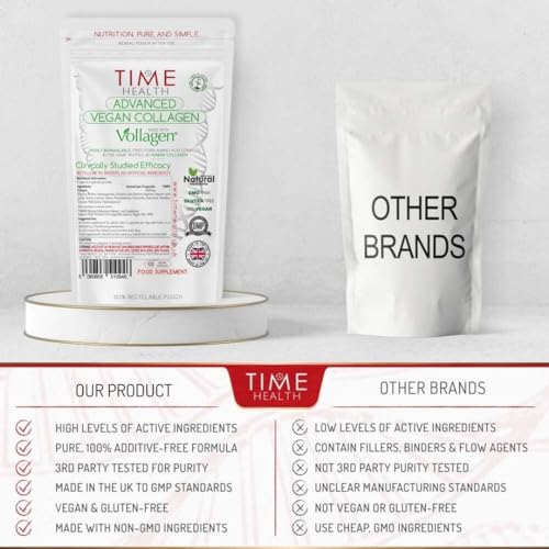 Vollagen® Advanced Vegan Collagen - 18 Amino Acid Complex in Ratio of Collagen Time Health Au supplements
