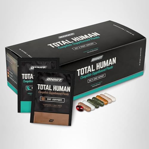 ONNIT Total Human Adult Multivitamin Comprehensive Capsule Packs with Day and Night Support, Daily Vitamin Packs for Men and Women, Dietary Supplement Capsules, 30-Day Supply, 60 Packs ONNIT Au supplements
