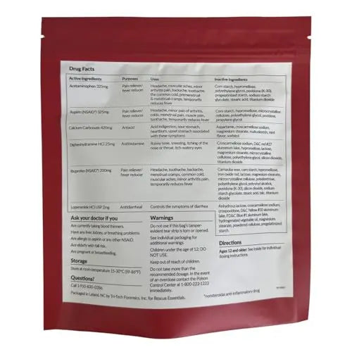 MEDICATIONS Unit DOSE Pack by RESCUE ESSENTIALS Rescue Essentials Au supplements