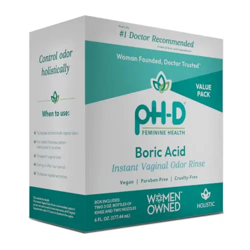 pH-D Feminine Health - Instant Odor Rinse with Boric Acid for Vaginal Odor - Vegan, Paraben-Free pH-D Feminine Health SupportAU supplements