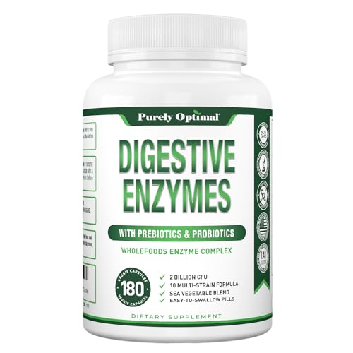 Purely Optimal Premium Digestive Enzymes Plus Prebiotics & Probiotics - for Better Digestio Purely Optimal Au supplements