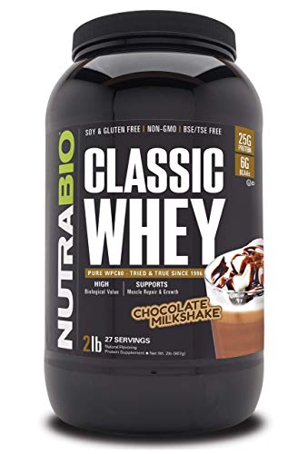 NutraBio Classic Whey Protein Powder- 25G of Protein Per Scoop - No Fillers, Artificial NutraBio Au supplements