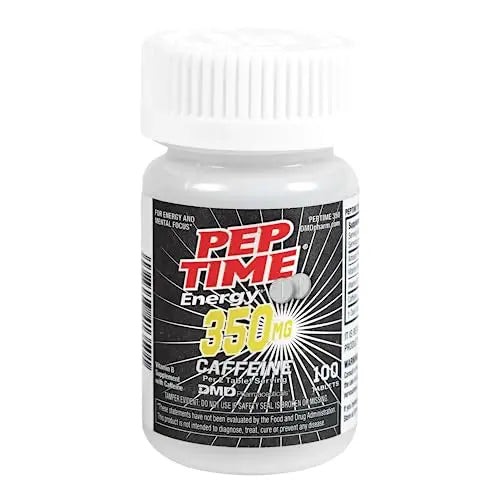 PEPTIME Energy Tablets, Vitamin B6 and B12 Caffeine Pills, 350 mg Caffeine PEPTIME EnergyAU supplements
