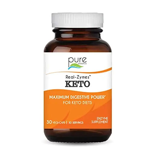 Real-Zymes™ KETO Digestive Enzymes Supplement with Probiotics for Better Digestion PURE ESSENCE LABSAU supplements
