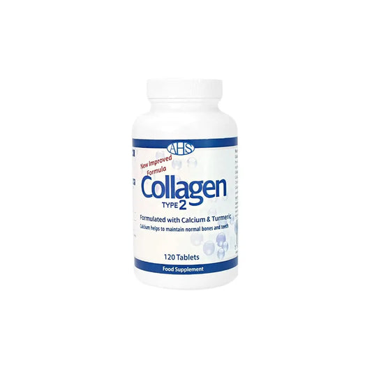 AHS Collagen Type 2 120 Tablets - 4500MG Per Day - Formulated with Calcium and Turmeric AHSAU supplements