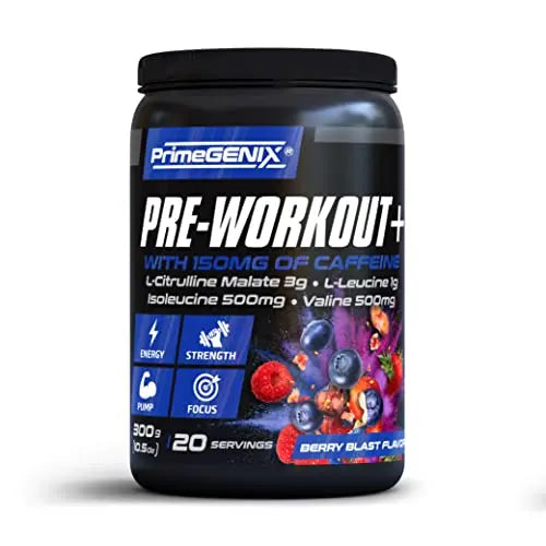 PrimeGENIX Pre-Workout+ Berry Blast Flavor | Max Performance | Boost Energy PrimeGENIXAU supplements