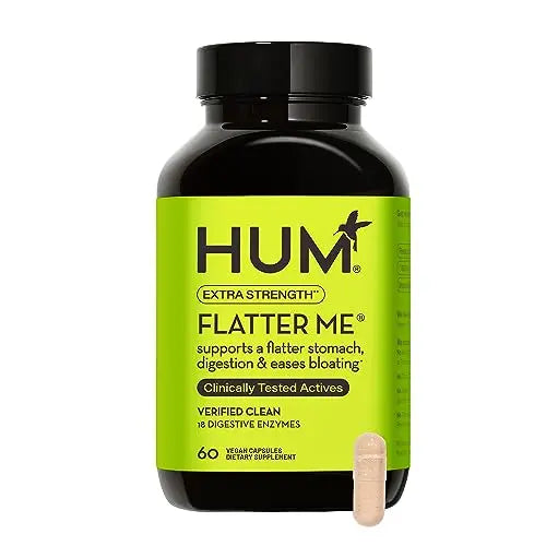 HUM Flatter Me Supplement for Daily Bloating - 18 Full Spectrum Digestive HUM uk supplements