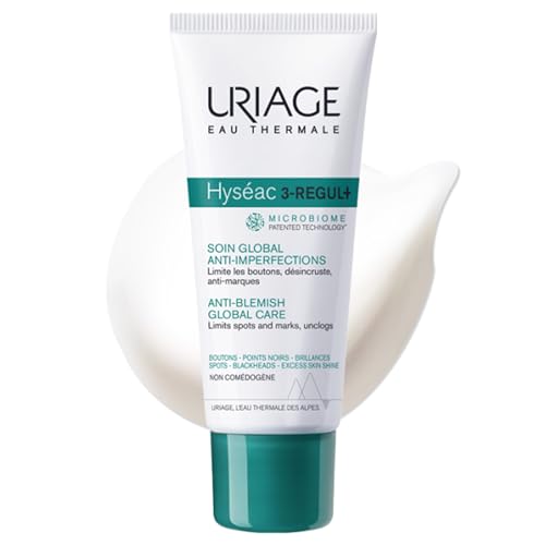 Uriage Hyseac 3-regul+ | Face Moisturizer For Oily Skin Prone To Acne. Pimples, Spots Uriage Au supplements