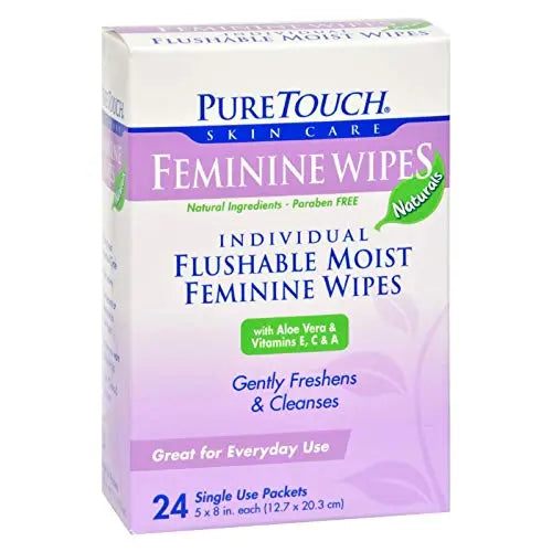 Puretouch Feminine Wipes Flushable - 24 Wipes PureTouchAU supplements
