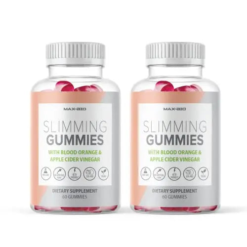(Official 2 Pack) Slimming Gummies It Works with Apple Cider Vinegar and Sicilian Blood Orange Extract Max-BioAU supplements