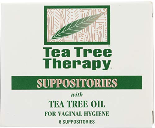 Tea Tree Therapy Vaginal Suppositories with Oil, 6 Count, White Tea Tree TherapyAU supplements