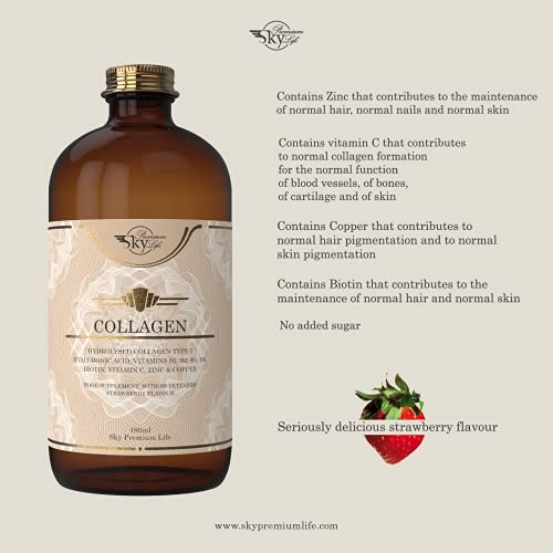 Sky Premium Life Hydrolysed Collagen Type I Food Supplement - Strawberry Taste Sky Premium Life Au supplements
