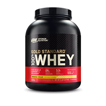 Optimum Nutrition Gold Standard 100% Whey Protein Powder, Banana Cream, 5 Pound Optimum Nutrition Au supplements
