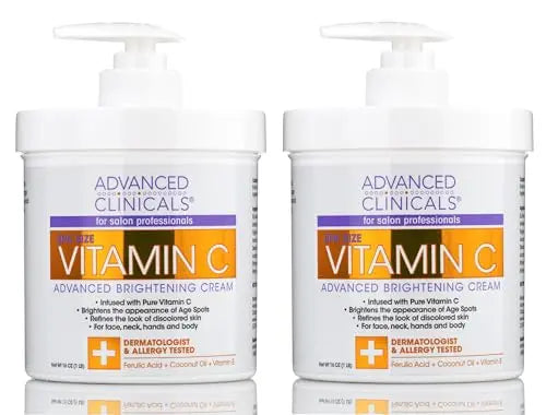 Advanced Clinicals Vitamin C Face & Body Cream Moisturizing Skin Care Lotion, Anti Advanced ClinicalsAU supplements