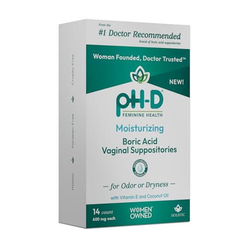 pH-D Feminine Health - Boric Acid Moisturizing Suppository - Woman Owned - for Vaginal Odor pH-D Feminine Health Support Au supplements