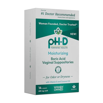 pH-D Feminine Health - Boric Acid Moisturizing Suppository - Woman Owned - for Vaginal Odor pH-D Feminine Health Support Au supplements