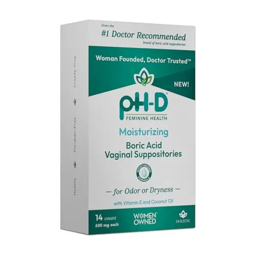 pH-D Feminine Health - Boric Acid Moisturizing Suppository - Woman Owned - for Vaginal Odor pH-D Feminine Health SupportAU supplements