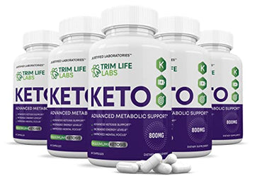 (5 Pack) Trim Life Labs Keto Pills Includes Apple Cider Vinegar Patented goBHB® Exogenou Justified Laboratories Au supplements