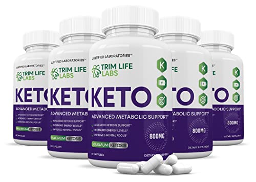 (5 Pack) Trim Life Labs Keto Pills Includes Apple Cider Vinegar Patented goBHB® Exogenou Justified Laboratories Au supplements