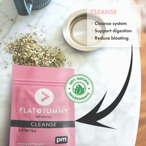 Flat Tummy Tea – 2-step, 4 Week Program – Detox Tea to Boost Energy & Reduce Bloating Flat Tummy Tea Au supplements