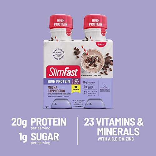 SlimFast Advanced Energy High Protein Meal Replacement Shake, Rich Chocolate, 20g SlimFast Au supplements