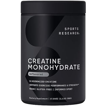 Sports Research Creatine Monohydrate - Gain Lean Muscle, Improve Performance Sports Research Au supplements