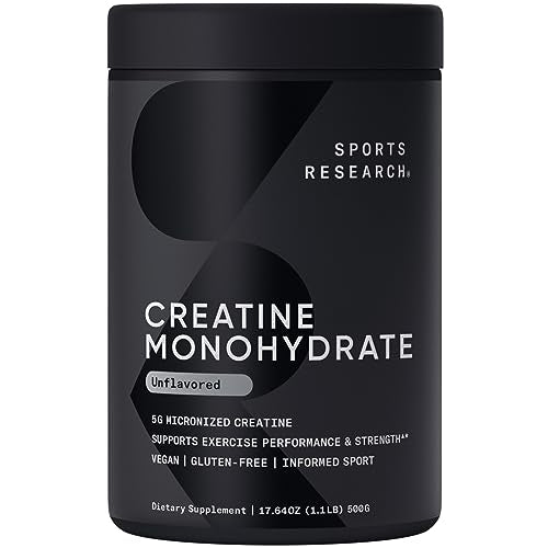 Sports Research Creatine Monohydrate - Gain Lean Muscle, Improve Performance Sports Research Au supplements