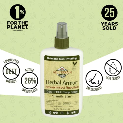 All Terrain Herbal Armor Natural Insect Repellent, DEET-FREE Pump Spray All Terrain Au supplements