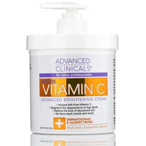 Advanced Clinicals Vitamin C Cream. Advanced Brightening Cream. Anti-aging cream Advanced ClinicalsAU supplements