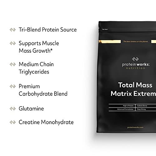 Protein Works - Total Mass Matrix Extreme Mass Gainer | High Calorie Protein Powder Protein Works Au supplements