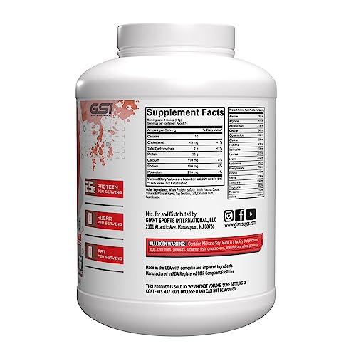 Giant Edge Series 100% Whey Protein Isolate - 25g Pure Whey Isolate - Zero Sugar Giant Performance Au supplements