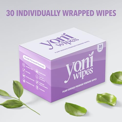 Yoni Wipes - 30 Count Biodegradable & Flushable Feminine Wipes, pH-Balanced, Aloe Vera & Vitamin E Yoni Wipes Au supplements
