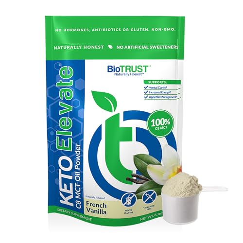 BioTrust Keto Elevate – Pure C8 MCT Oil Powder – Ketogenic Diet Supplement & Paleo BioTrustAU supplements
