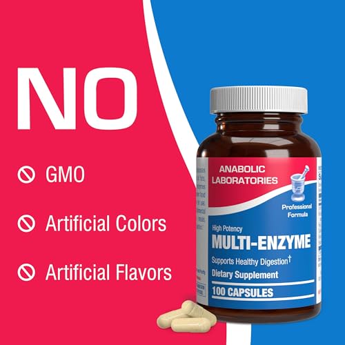 Anabolic Laboratories Multi Enzyme Nutritional Supplements - 100 Capsules of Digestive Anabolic Laboratories Au supplements