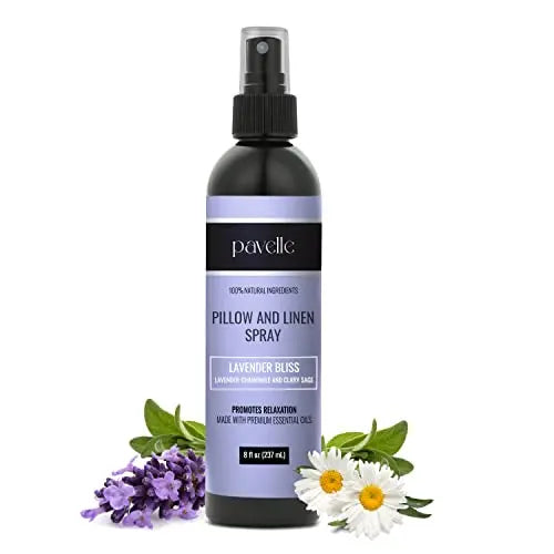 Pavelle Pillow & Linen Spray Relaxing Aromatherapy Room Refresher Mist for Sheets & Bedding Natural pavelleAU supplements