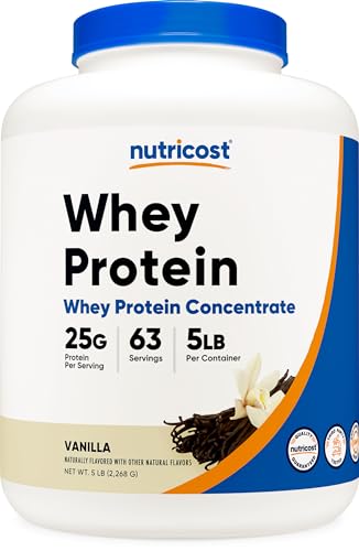 Nutricost Whey Protein Supplement Powder, Vanilla, 5 pounds Nutricost Au supplements