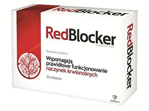 REDBLOCKER - 30 Tablets - a Dietary Supplement Ingredients Support: The Proper Functioning AflofarmAU supplements