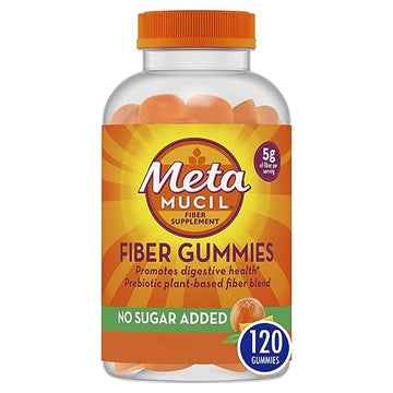 Metamucil Fiber Supplement Gummies, Sugar Free Orange Flavor, 5g Prebiotic Plant Based Metamucil Au supplements