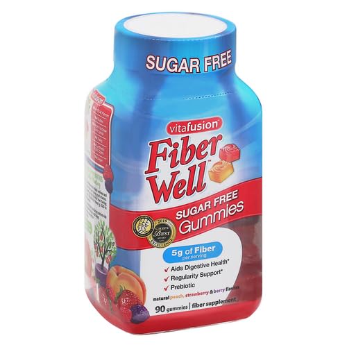Vitafusion Fiber Well Sugar Free Fiber Supplement, Peach, Strawberry And Blackberry Vitafusion Au supplements