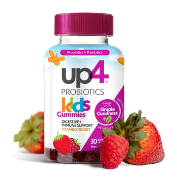 up4 Kids Probiotic Gummies, Digestive and Immune Support with Prebiotics and Vitamin C up4 Au supplements