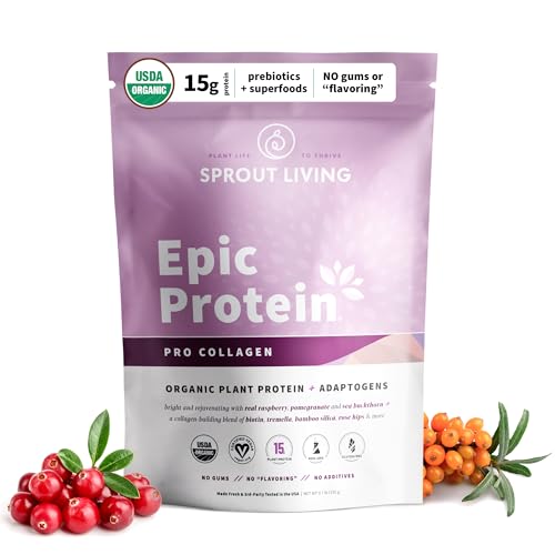 Sprout Living Epic Protein, Plant Based Protein & Superfoods Powder, Pro Collagen, Sprout Living Au supplements