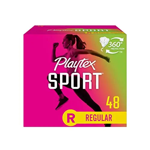 Playtex Sport Tampons, Regular Absorbency, Fragrance-Free - 48ct (Packaging May Vary) PLAYTEXAU supplements