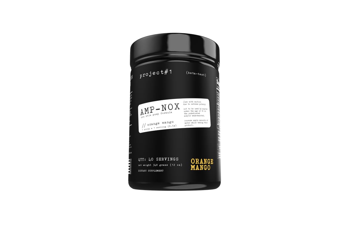 Project #1 AMP-NOX: Pre & Post Workout Powder to Boost Focus & Pump | Energizing Project #1 Au supplements