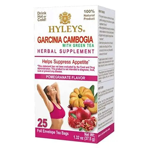Hyleys Tea Garcinia Cambogia Green Tea with Pomegranate Flavor - 25 Tea Bags Hyleys Tea uk supplements