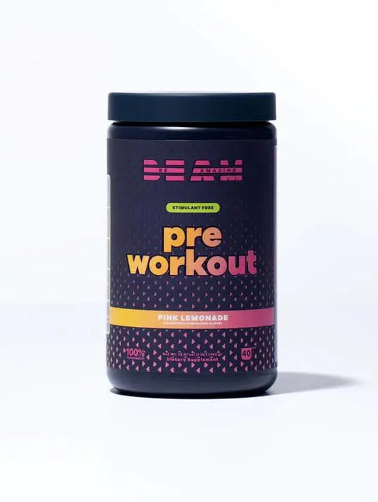 BEAM Be Amazing Vegan Stim Free Pre-Workout Powder | Energy Booster Powdered Drink BEAMAU supplements