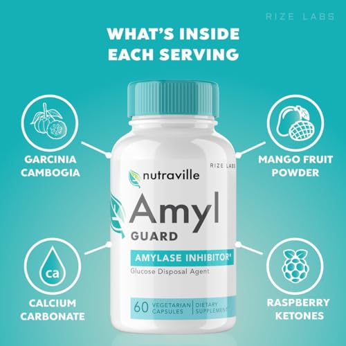 rize labs Nutraville Amyl Guard Dietary Supplement, Nutraville Amyl Guard Weight Loss Pills rize labs Au supplements
